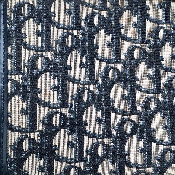 Vintage Dior Navy Blue Monogram Clutch - Picture 8 of 16